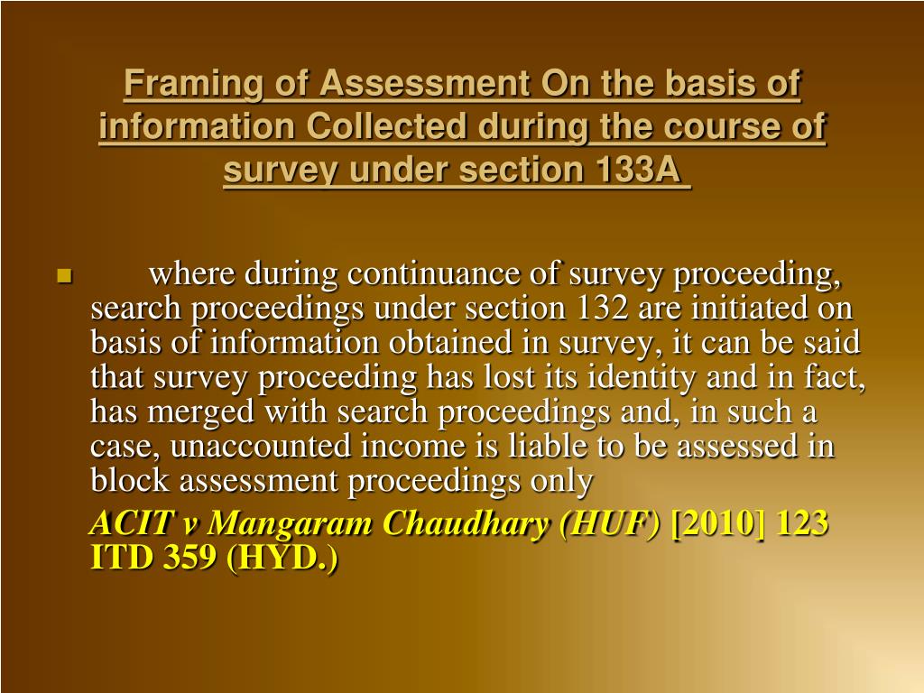 PPT - Survey and Search & Seizure under Income Tax Act, 1961 PowerPoint ...