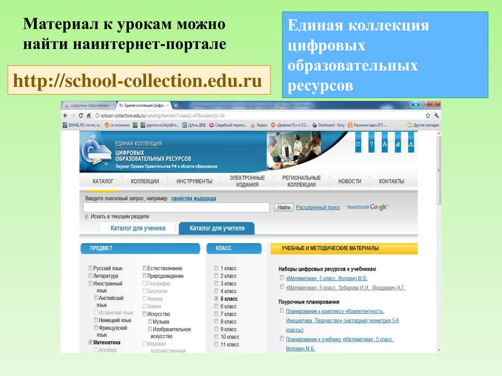 Проанализируйте доменное имя school collection edu ru