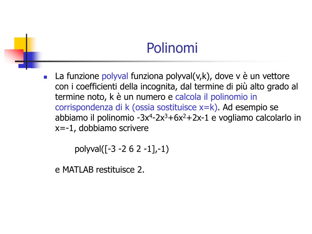Ppt Polinomi Integrazione E Ottimizzazione Powerpoint