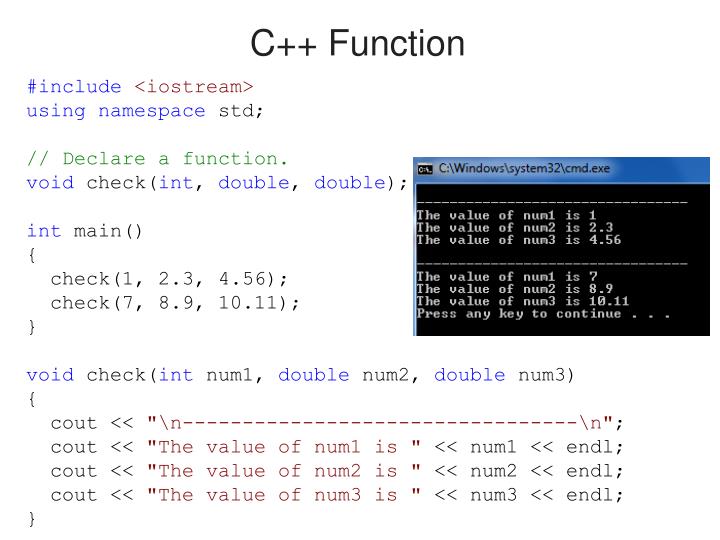 PPT - C++ Function PowerPoint Presentation, free download - ID:3386702
