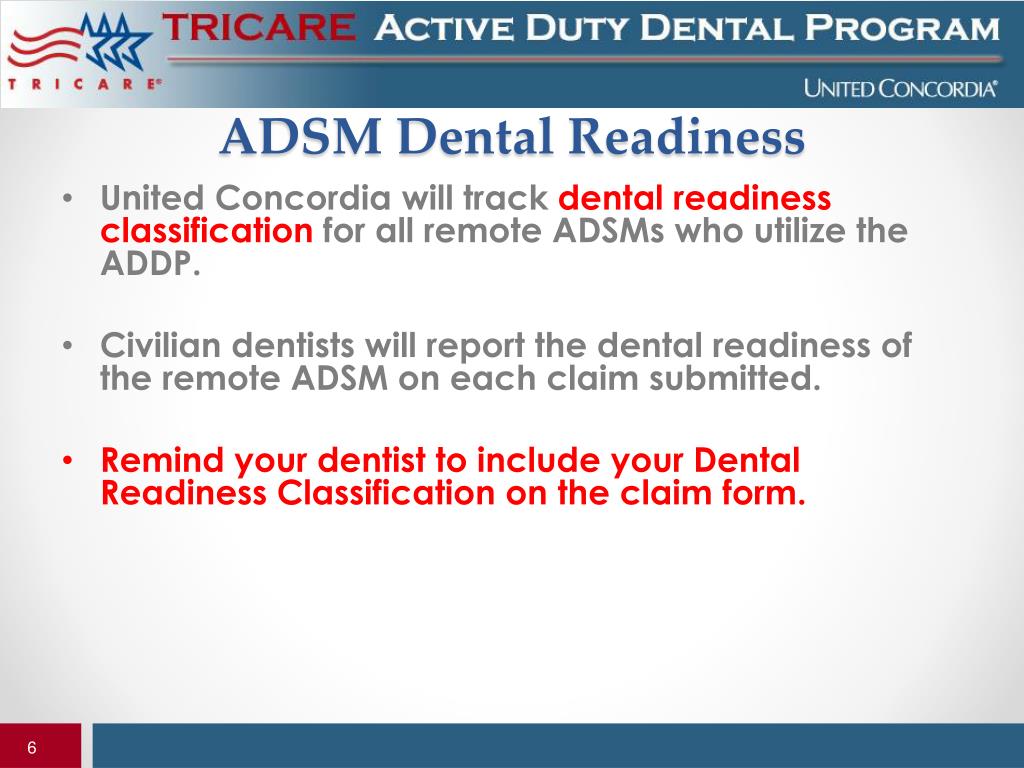 PPT - Remote Active Duty Service Members TRICARE Active Duty Dental ...
