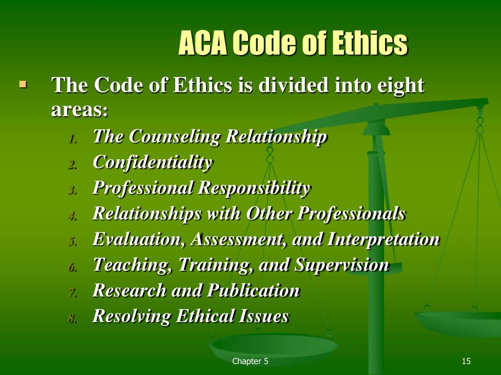 aca code of ethics