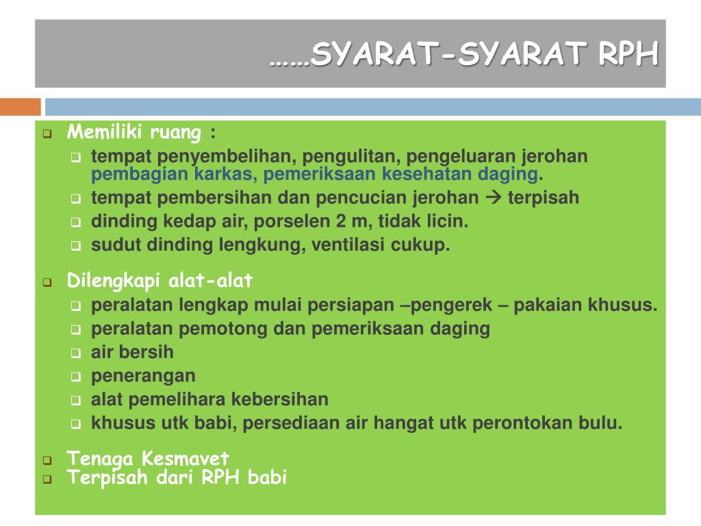 Syarat Rrp PPT - SK MENTERI PERTANIAN NO: 555/ Kpts /TN.240/1986 PowerPoint ...