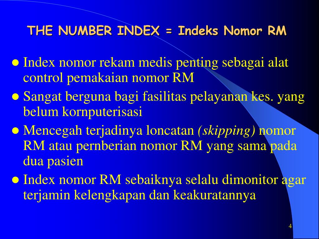 Index number