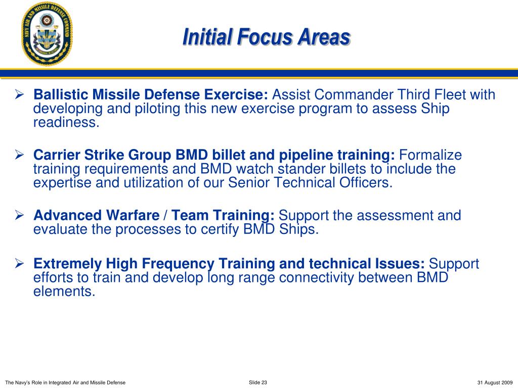 PPT - The Navy Update and Role in Integrated Air and Missile Defense ...