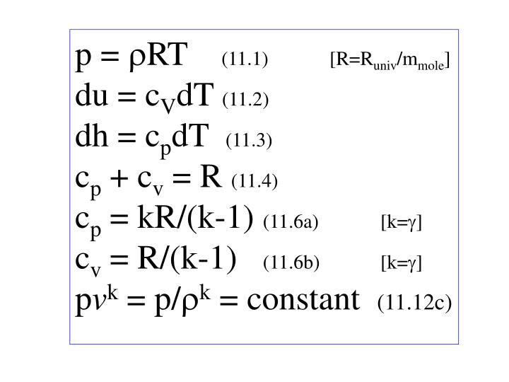 Ppt P Rt 11 1 R R Univ M Mole Du C V Dt 11 2 Dh C P Dt 11 3 Powerpoint Presentation Id