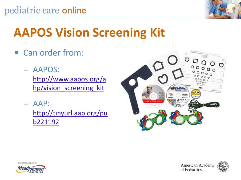 PPT - Pediatric Vision Screening David Granet, MD, FAAP Chair, AAP ...