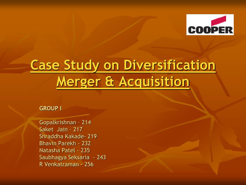 case study on merger and acquisition