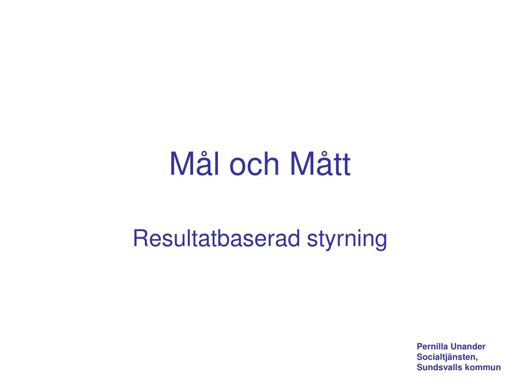 PPT - Mål och Mått PowerPoint Presentation, free download - ID:3392703