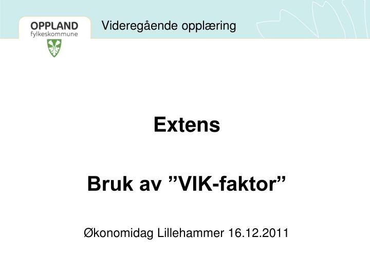 PPT - Videregående Opplæring PowerPoint Presentation, Free Download ...