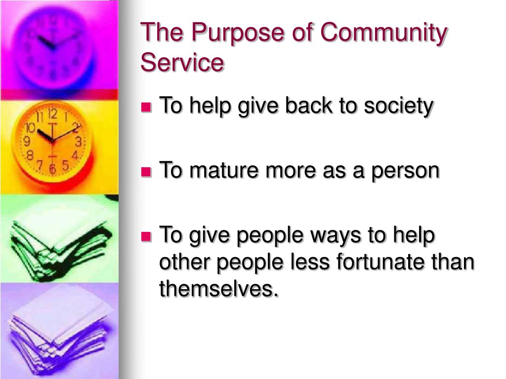 presentation on community service