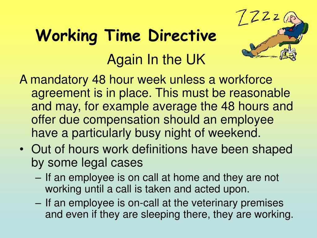 working time directive travel time