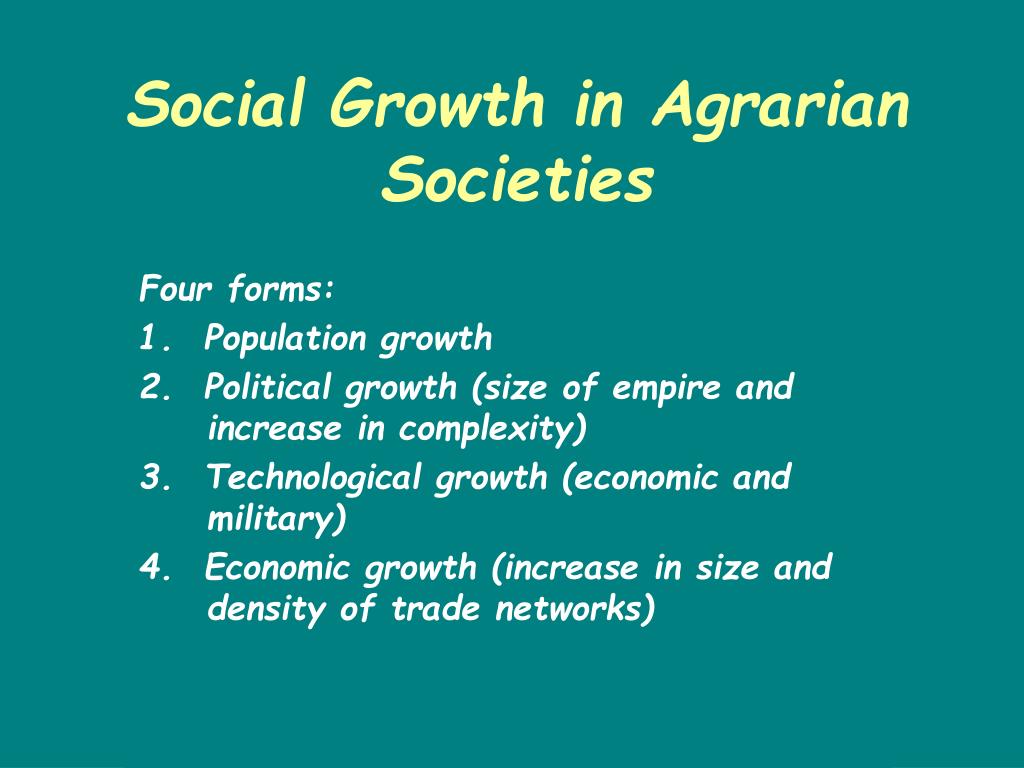 PPT - Agrarian Societies PowerPoint Presentation, Free Download - ID ...