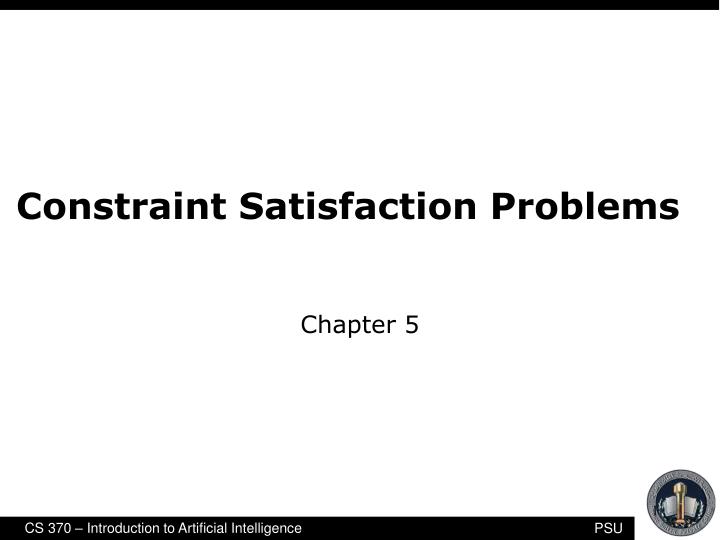 constraint satisfaction problems n.