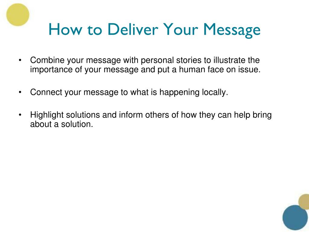Delivering Simple Message PPT - AAP Pediatric Residency Advocacy Training PowerPoint Presentation ...