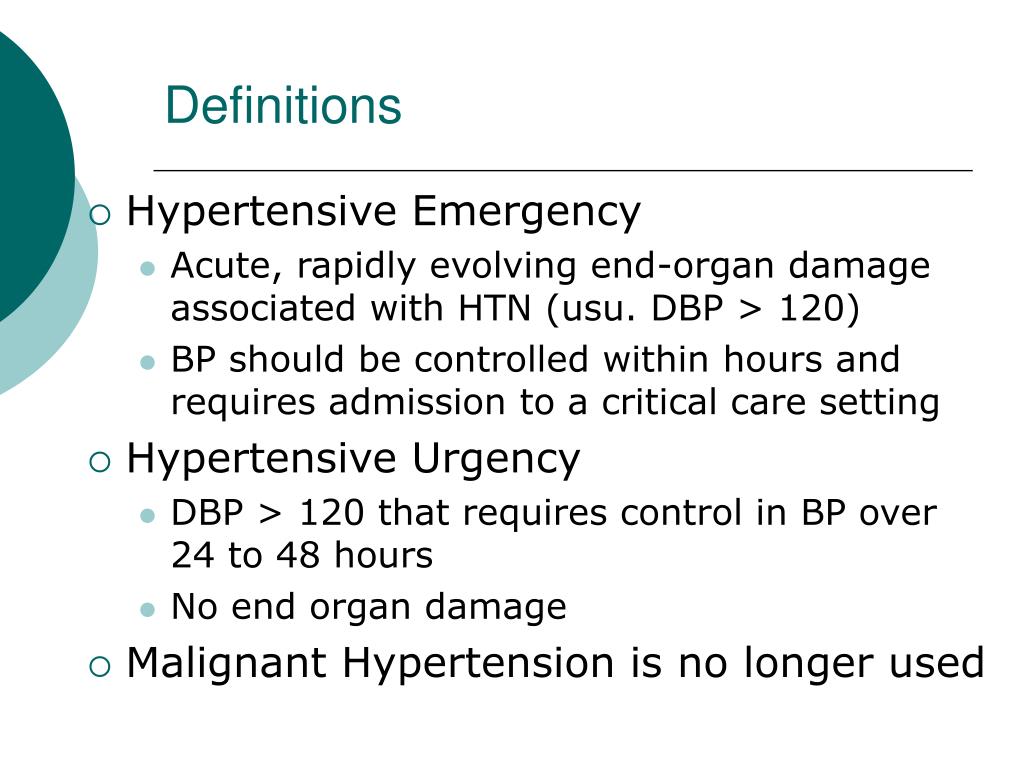 PPT - Hypertensive Emergency PowerPoint Presentation, free download ...