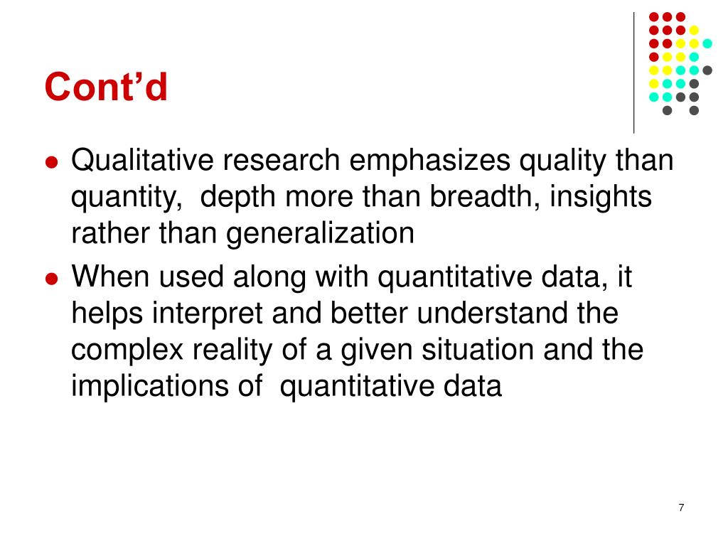 generalization qualitative research example