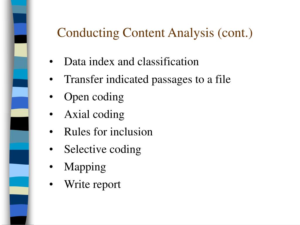 how to write a content analysis report