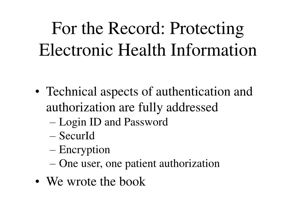 PPT - Patient Access to Electronic Medical Records PowerPoint ...