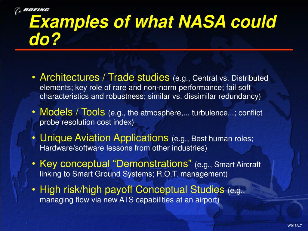 Nasa Mission Thread Examples PPT - Considerations for NASA’s TGIR Meeting: Revolutionizing Aviation ...
