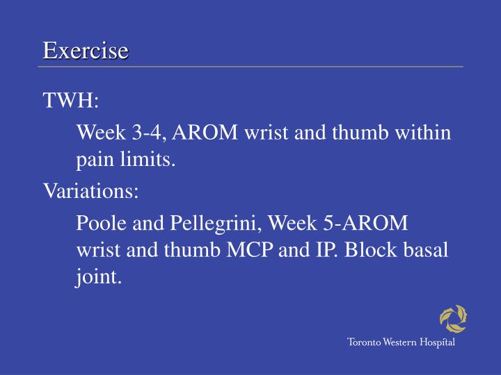 PPT Therapy Following Thumb CMC Joint Arthroplasty PowerPoint