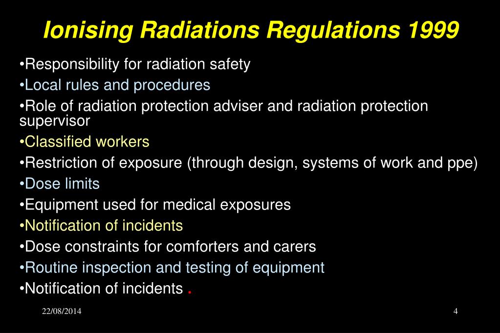 PPT - Relevant Radiation Legislation PowerPoint Presentation, free download  - ID:3402113
