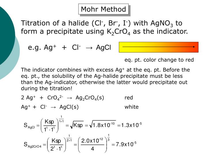 PPT - Ch 6 Precipitation Titrations, Sec 6-5 and 6-6 PowerPoint ...
