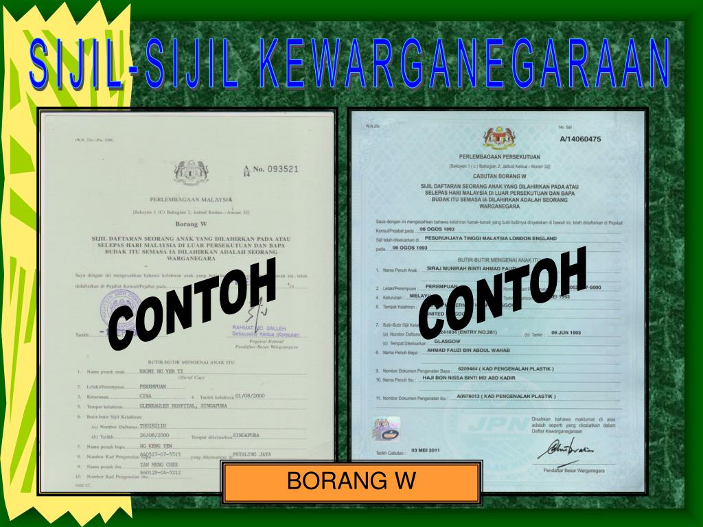 Contoh Surat Hilang Sijil Lahir