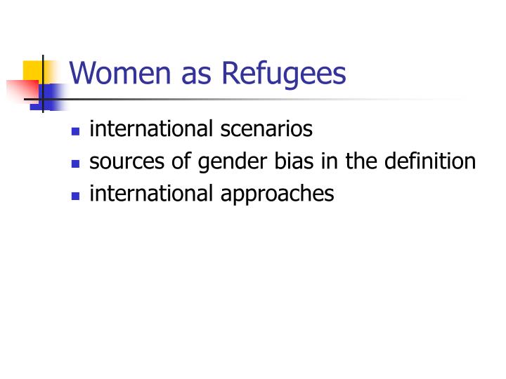 women as refugees n.