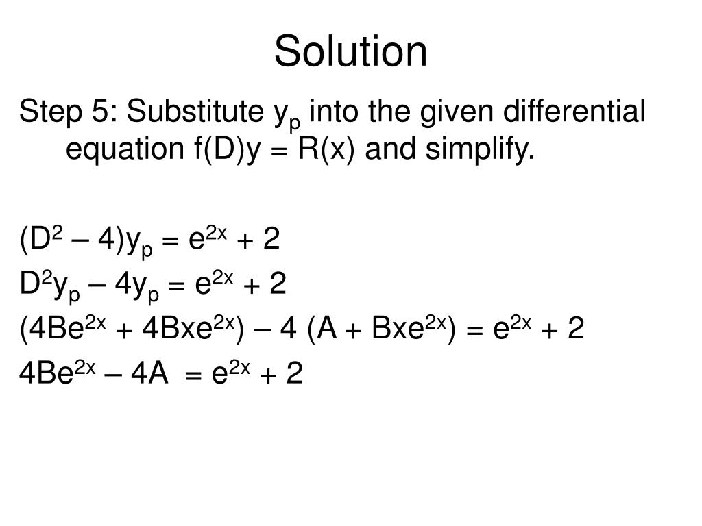 Ppt The Method Of Undetermined Coefficients Muc Powerpoint Presentation Id