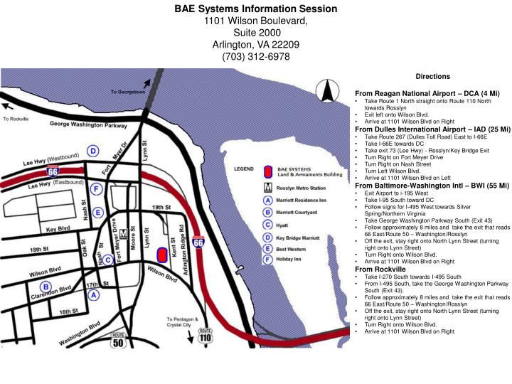 PPT Directions From Reagan National Airport DCA (4 Mi) PowerPoint