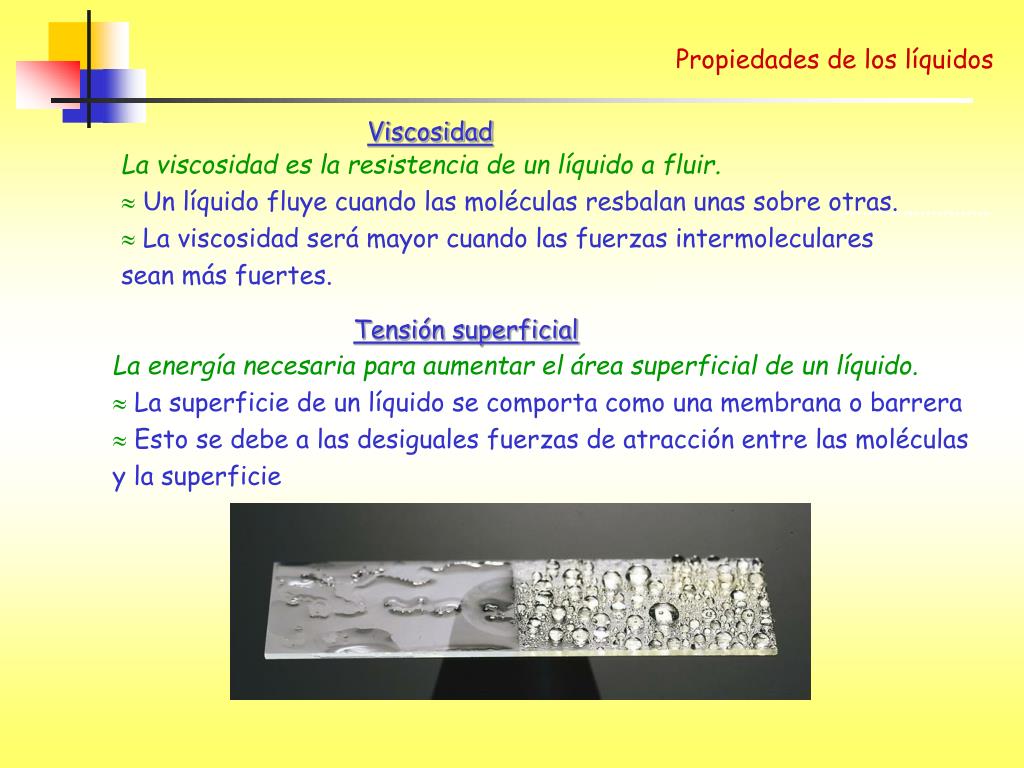 PPT - Propiedades de los líquidos PowerPoint Presentation, free download -  ID:3406000