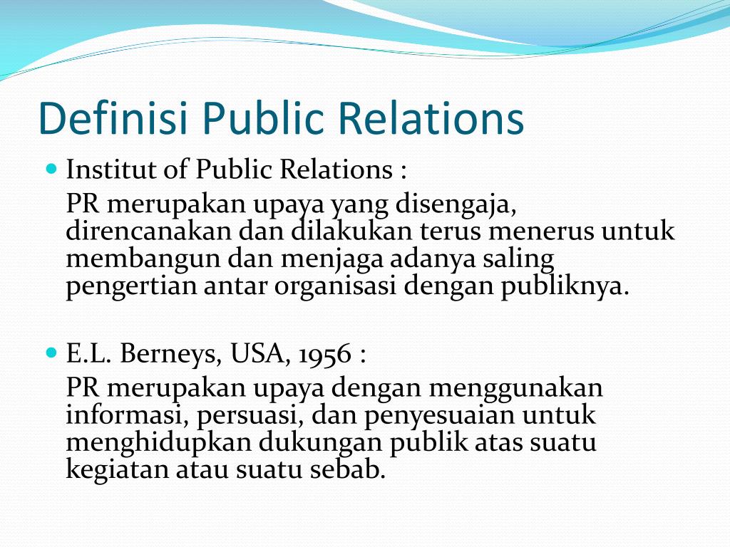 PPT - KONSEP DASAR PUBLIC RELATIONS PowerPoint Presentation, Free ...