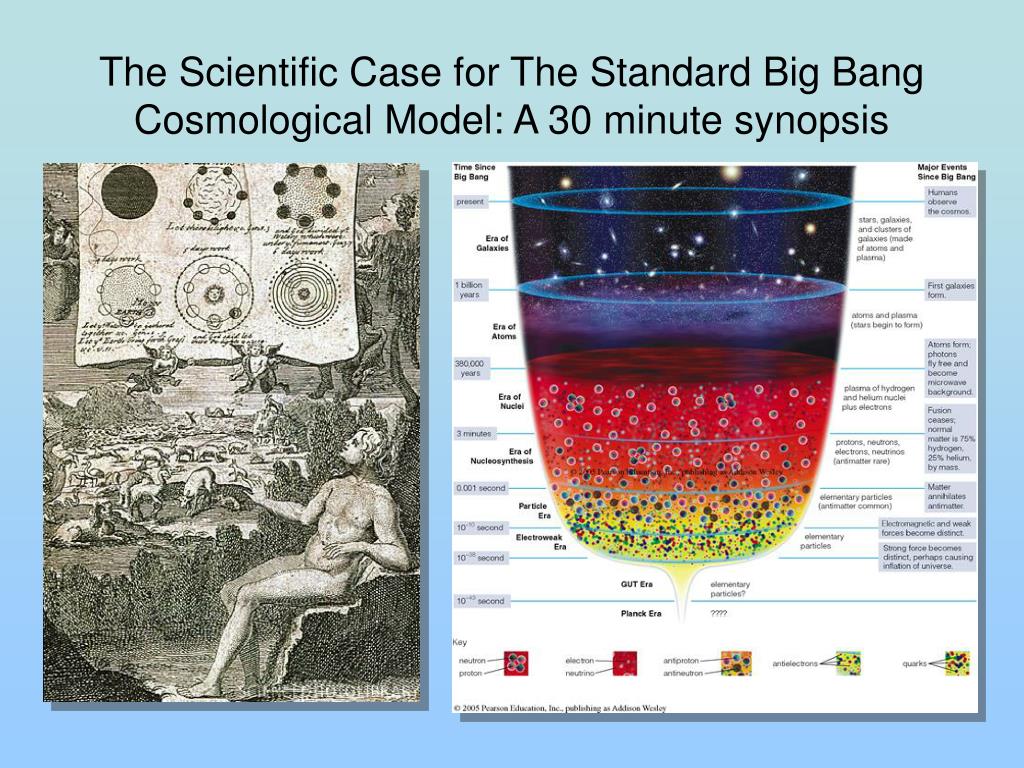 PPT - The Scientific Case for The Standard Big Bang Cosmological Model: A  30 minute synopsis PowerPoint Presentation - ID:3407382