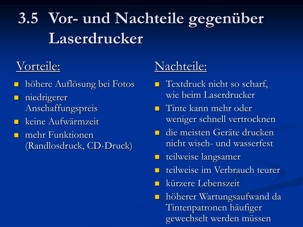 PPT - Der Tintenstrahldrucker PowerPoint Presentation, free download -  ID:3407609