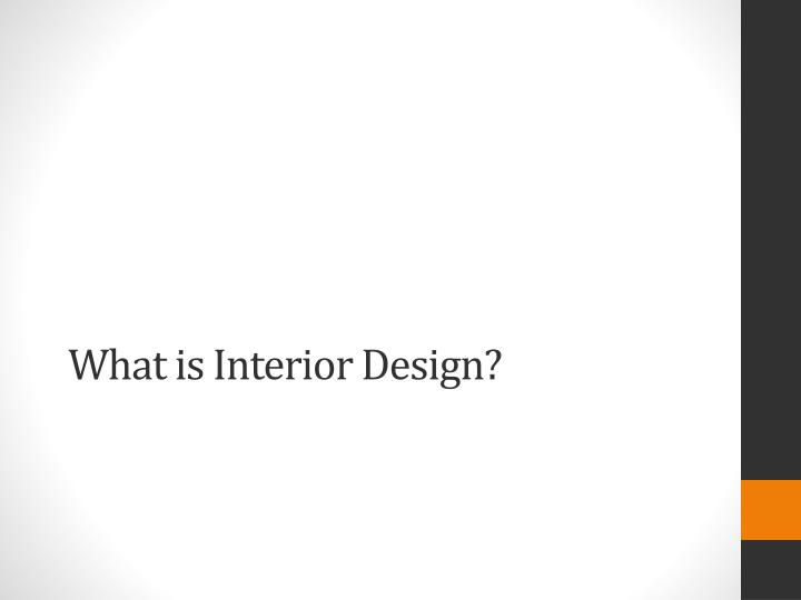 what is interior design n.