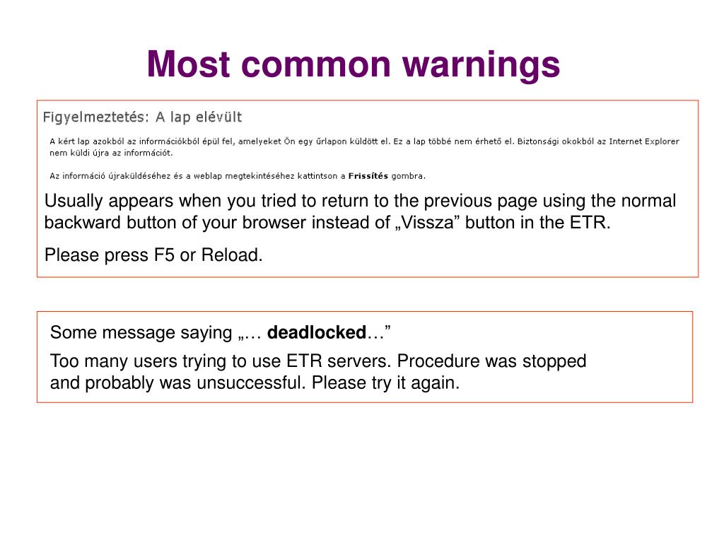 PPT - Essential Information for ETR Users PowerPoint Presentation, free ...