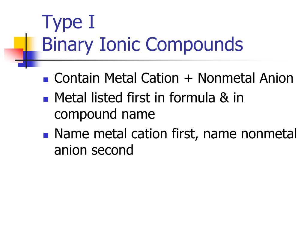 PPT - Naming Starts with Classifying Compounds (3 types) PowerPoint ...
