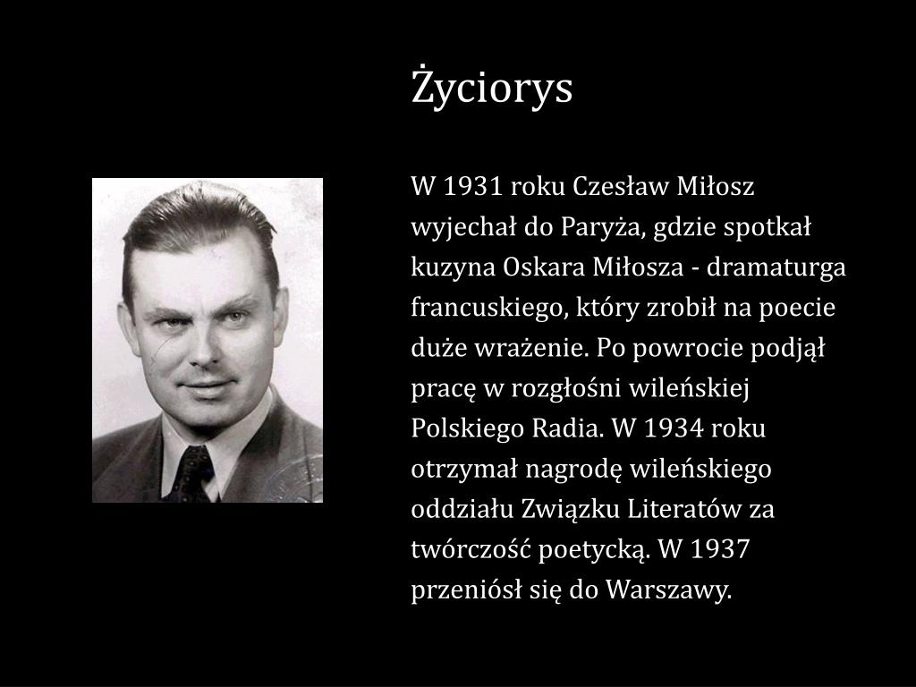 Co Ciekawego Jest W Nazwisku Czesław Miłosz