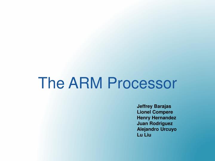 the arm processor n.