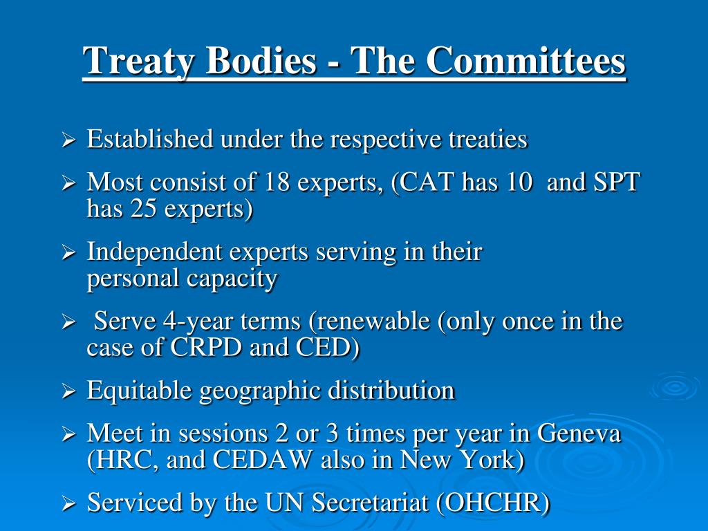 PPT - The International Human Rights Treaty System PowerPoint ...