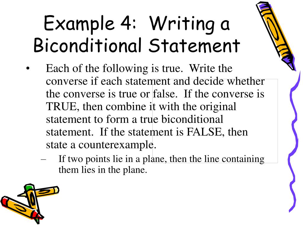 PPT - 6.6 Definitions and Biconditional Statements PowerPoint