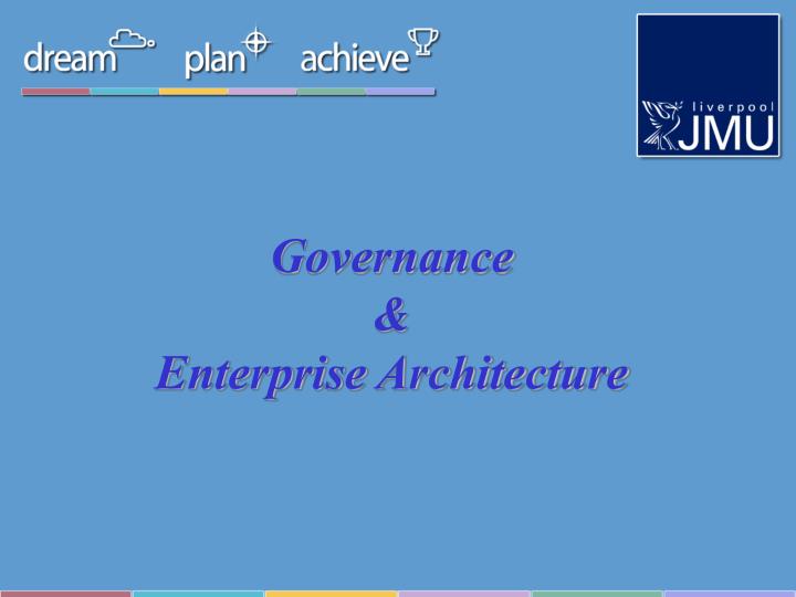 governance enterprise architecture n.