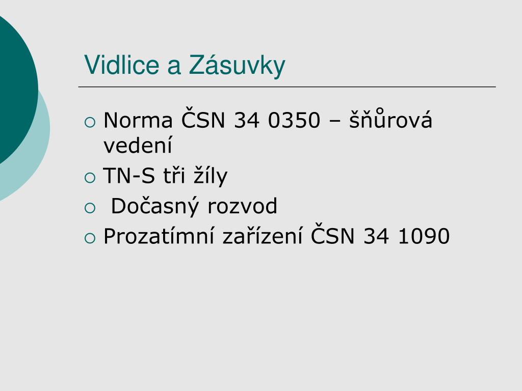 PPT - Vidlice a Zásuvky PowerPoint Presentation, free download - ID:3411897