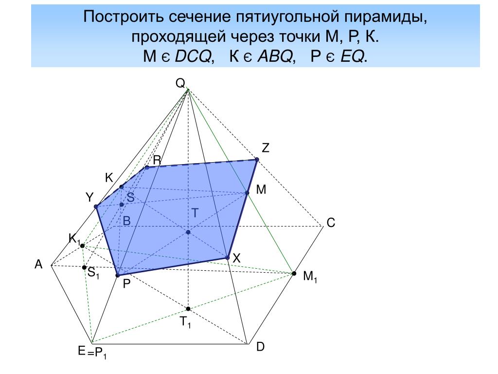 Три сечения пирамиды. Сечение пятиугольной пирамиды по трем точкам. Построить сечение пятиугольной пирамиды. Построение сечения пятиугольной пирамиды по трем точкам. Сечение пятиугольной пирамиды по 3 точкам.