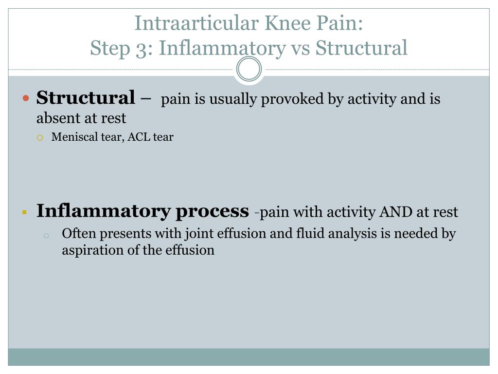 PPT - Approach to the Adult with Knee Pain PowerPoint Presentation ...