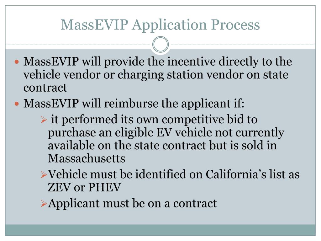 PPT Massachusetts Electric Vehicle Incentive Program PowerPoint