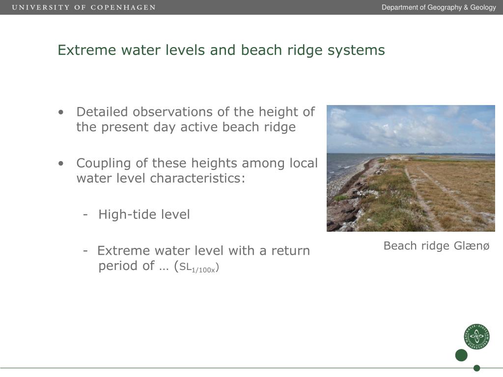 PPT - Coastal geomorphology and extreme water levels PowerPoint ...