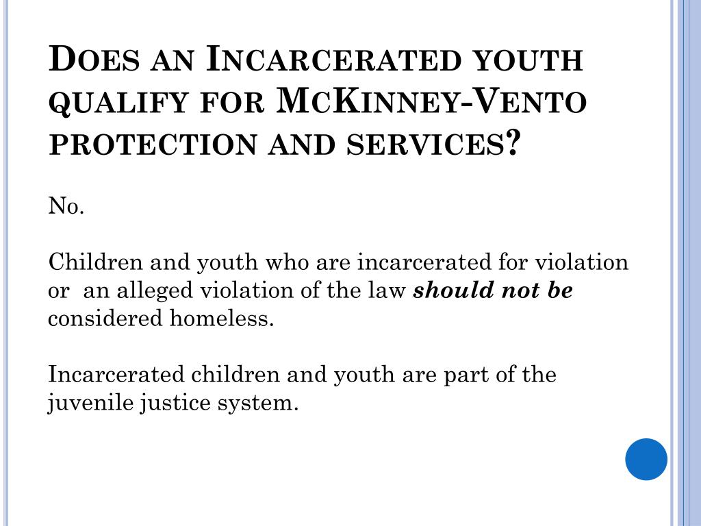 PPT - “Homeless 101”— the McKinney-Vento Homeless Assistance Act ...