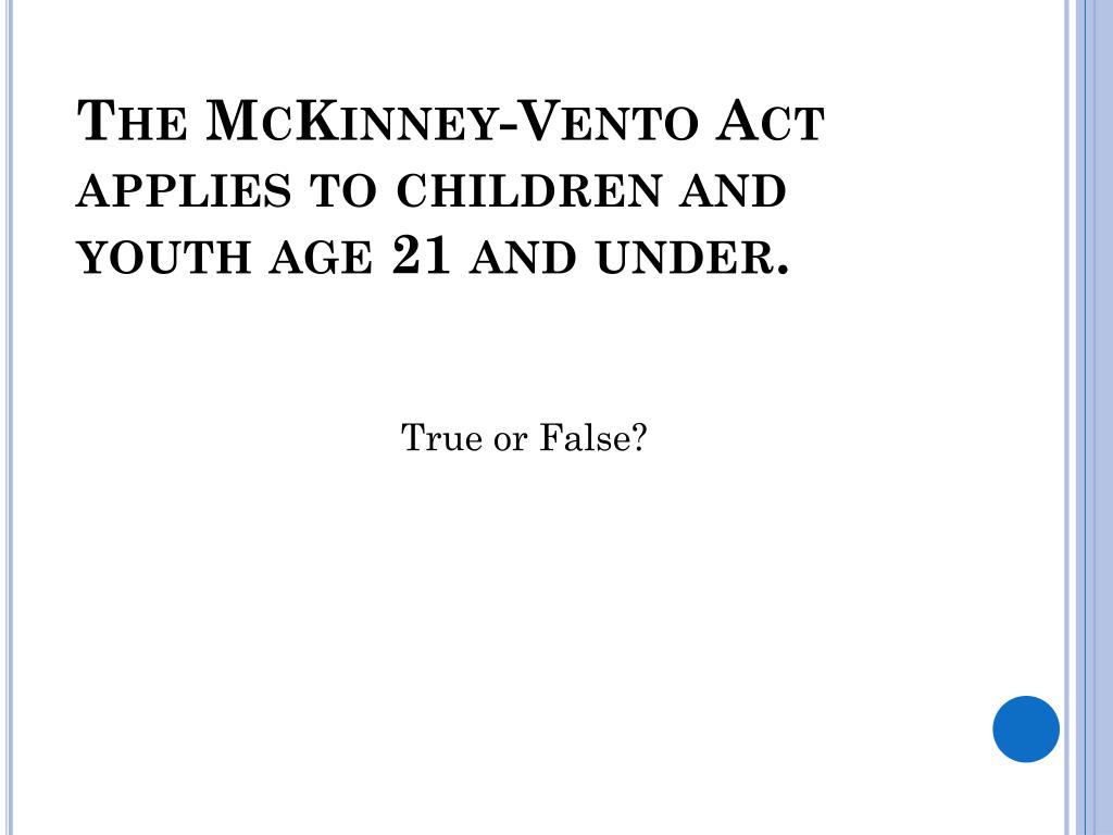 PPT - “Homeless 101”— the McKinney-Vento Homeless Assistance Act ...
